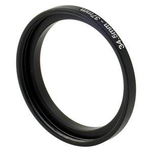 34.5-37 스텝 업 필터 링 34.5mm x 0.75 수-37mm x 0.75 암 렌즈 어댑터