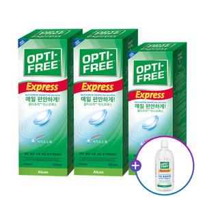 [알콘] 옵티프리 렌즈세척액 익스프레스 470mlx2개+355mlx1개_리플레니시420ml 추가