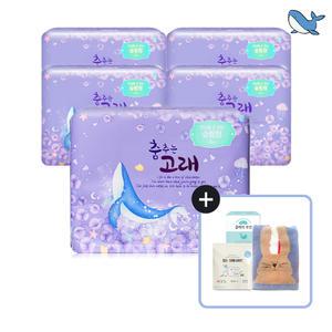 춤추는고래 대용량 생리대 오버나이트18P X 5팩 /90매