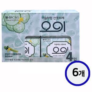 크리오 동산 오이비누(세안비누) 100g 4입 x 6개(총24입)