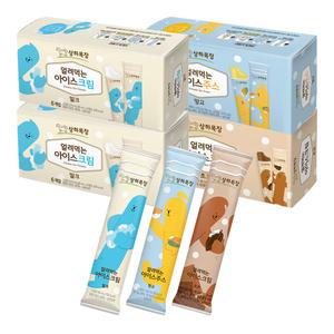상하목장 얼려먹는 아이스크림 85ml 혼합 24개 (밀크12+초코6+망고6)