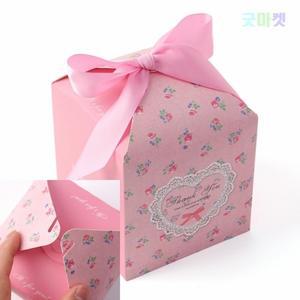 굿마켓 리본 선물상자10P 핑크 리본선물상자 초콜릿포장박스