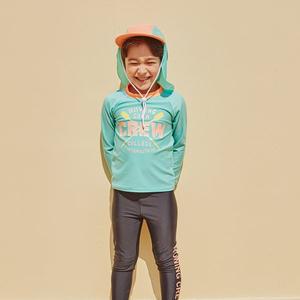 [아이스샌드] 키즈 유아 남아동 래쉬가드+플랩캡  수영복 세트 BR-77204