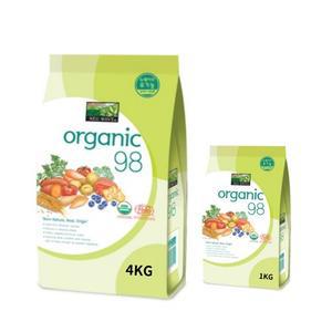 유기농 98  강아지사료 4kg+1kg 증