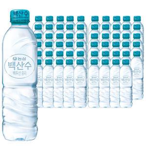 농심 무라벨 백산수 500ml 60개