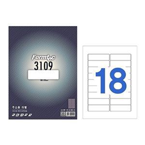 폼텍 주소용 라벨(LS-3109 / 100매 / 18칸)