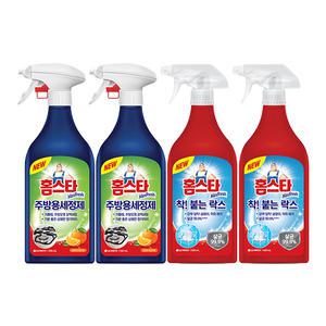 홈스타 맥스프레쉬 주방용, 500ml, 2개 + 착붙는락스, 500ml, 2개