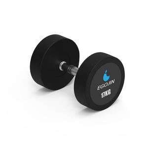 이고진 TPU 덤벨 아령 17kg 1개 세트 헬스장 홈트 웨이트 팔운동 바벨