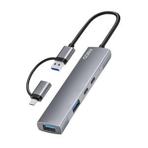 USB 3.0 멀티허브 4포트(C타입 2포트+USB-A타입 2포트) 듀얼 커넥트 UH4096CA