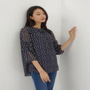 플라워 프린트 블라우스 LFWSM805_NA