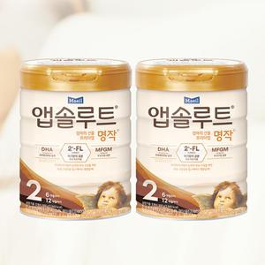 매일유업 프리미엄 명작 2단계 800g 2통 엄마의 선물 프리미엄
