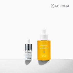 [체르엠]체르엠 미백 주름 2종 세트 주름앰플 줄기세포배양액 탄력 영양 에센스 화이트닝 앰플 미미셀 홈