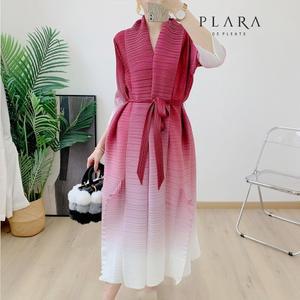 플라라  88까지)플리츠플라워데이션원피스+벨트SET