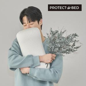 [프로텍트어베드]알러씰 텐셀 진드기차단 방수 땅콩 메모리폼 베개커버 44x22cm