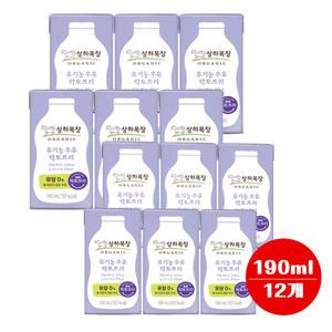매일유업 상하목장 유기농우유 락토프리 190ml x 12팩/무배