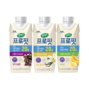[셀렉스]프로핏 드링크 MPI 3종 모카초콜릿/밀크바닐라/바나나 250ml 36개입 (한정수량)