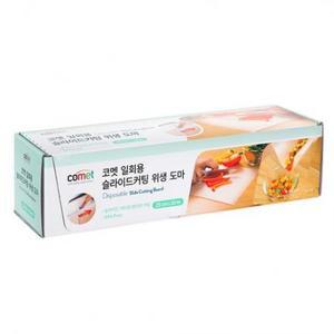코멧 일회용 슬라이드커팅 캠핑 위생도마, 25cm x 10m, 단일색상 one option