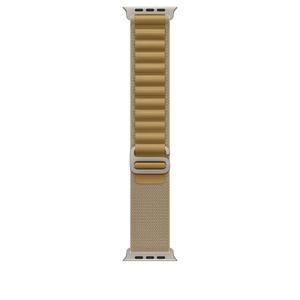 Apple 정품 49mm 탠 알파인 루프 (M) 내추럴 티타늄 마감 MXN23FE/A