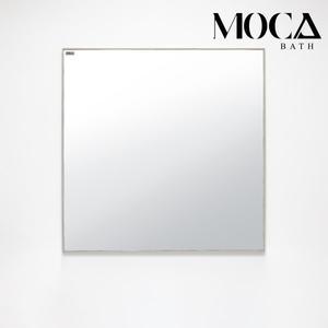 [모카바스]욕실 화장실 인테리어 욕실 거울 방습 심플 5mm 프레임 800x800