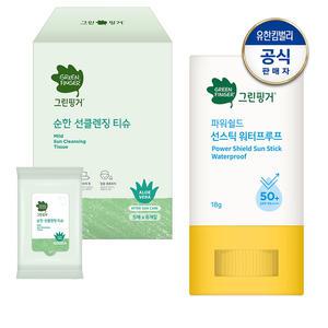 파워쉴드 선스틱 워터프루프 18g + 선티슈 5매x6입(행)