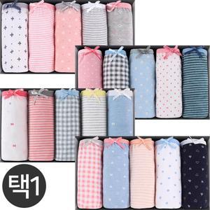 (30%즉시할인) 폭스 미디 택1 (5매입) 여성팬티 면팬티