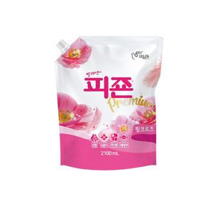 피죤 섬유유연제 리필 2.1L 핑크로즈 2100ml