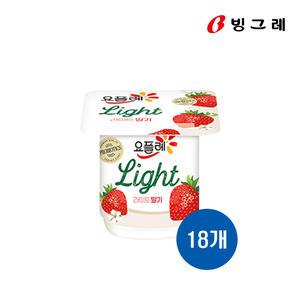 빙그레 요플레 라이트 딸기 80g 18개