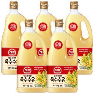 사조 해표 옥수수유 1.8L x 5개 / 식용유 유지류 오일 기름