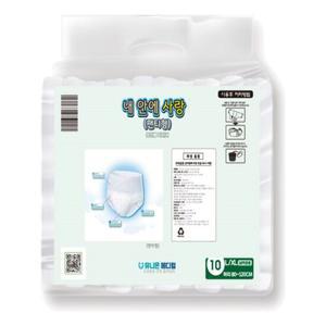 성인팬티형기저귀 대형(L/XL) 노인 요실금10개(1팩