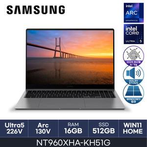 HMC / 삼성 갤럭시북5 프로 / NT960XHA-KH51G (D5 RAM 16GB / NVMe 512GB / WIN11HOME) /U5(S2)-226V
