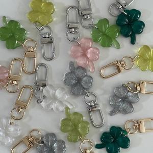 키링 네잎클로버 클로버 행운 럭키 초록 그린 그리너리 국내제작 소품샵 추천 가방걸이