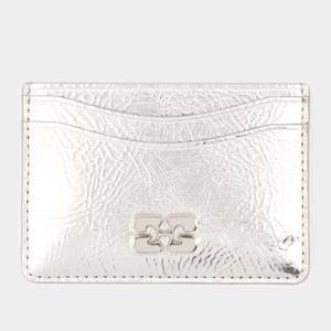 텍스처 컴팩트 카드 지갑 A6596 018 SILVER