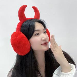 이어머프 귀마개 Jdm 악마 크리스마스귀마개 붉은