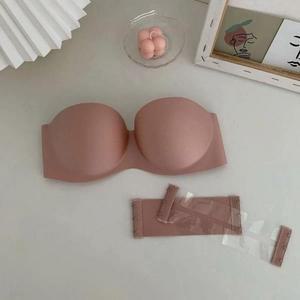 [KGPQW3Q6_4B]핑크 오프숄더 흘러내림방지 볼륨 볼륨브라