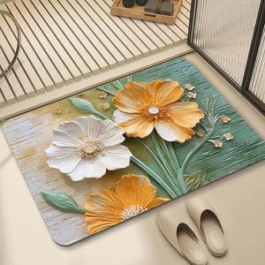 빨아쓰는 논슬립 매트 소프트 욕실 주방 규조토 발매트 중형 40x60