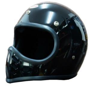 오션 비틀 BEETLE MTX MINI MOTO 스타일 빈티 모트크로스 헬멧 블랙