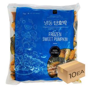 1박스) 냉동야채 유피 단호박 슬라이스 1Kg 대용량 x 10개입