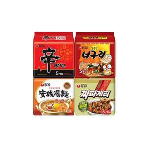 신라면+안성탕면+너구리+짜파게티 각 10봉씩 (총40봉)
