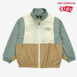뉴발란스 키즈 하이넥 배색 바람막이 NK9AE3702U-84 자켓