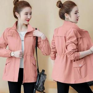 바람막이 봄 여름 경량 점퍼 잠바 자켓 재킷 여성 여자 숏 안감 코트 핑크 루즈 M-4XL 2024 용수철 가을