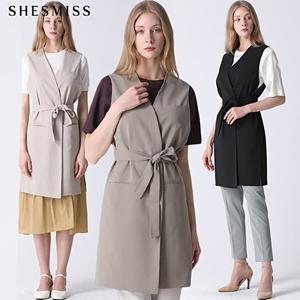 [쉬즈미스][쉬즈미스(SHESMISS)] 벨티드 카라리스 트렌치형 베스트 (택가격: 258000원)