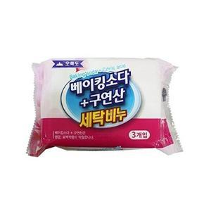 [셀러허브 패션][JHQS8OJE_52CP]세탁비누 3개입 베이킹소다 손 빨래비누