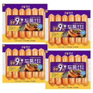 목우촌 주부9단 두툼 프랑크 소시지 450g x 4개 햄 간식 소세지