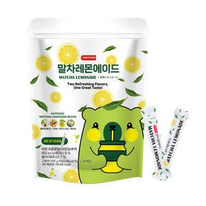 케이푸드 말차레몬에이드 제로슈가 저칼로리 30스틱