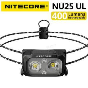 NITECORE NU25 UL 400 루멘 3 광원 헤드램프 USB-C 충전