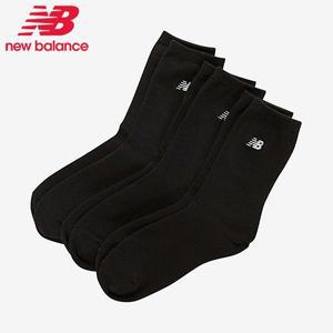 [뉴발란스] 여성 면양말 무지 학생 중목 양말 검정양말 3켤레 세트 NBGEDAB221-19