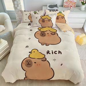 순면 침구 베개 이불커버세트 세트 이불 커버 카피바라 4종