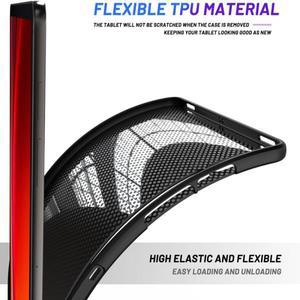 삼성 갤럭시 탭 S9 2023 FE Plus Ultra 12.4 용 소프트 케이스 유연한 실리콘 TPU 블랙 보호 쉘 뒷면 커버