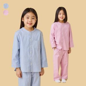 자주 JAJU 키즈 BETTER_면 스트레치 차이나카라 10부 파자마 세트 2종택1