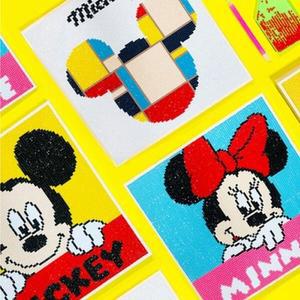 디즈니 DIY 보석십자수 캔버스 디즈니 미키마우스 25x25